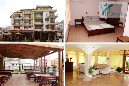 50% намаление на еднодневен пакет със закуска, обяд и вечеря в Хотел Вила Виктория, Приморско