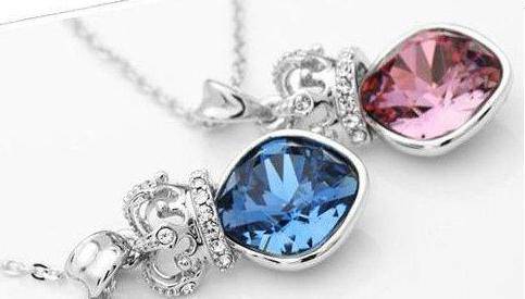 Блестящи дамски колиета с кристали Сваровски