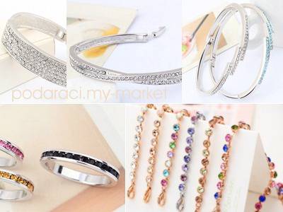 Дамски гривни с елементи Сваровски от Магазин за Подаръци