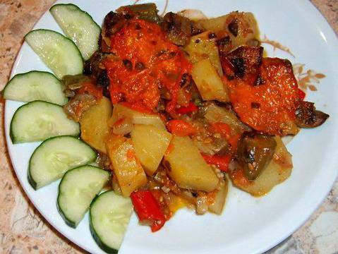 Зеленчуци на фурна по гръцки