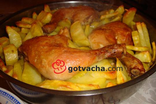 Лесна рецепта за пиле с картофи