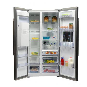 Двукрилен хладилник Side by side Beko GN162430X, No Frost, 529 л, Клас A++, H 182 см, Минибар, Инокс