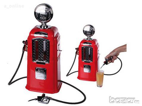 Парти диспенсър ретро бензиноколонка ЧЕРВЕНА