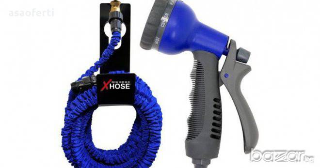 Размер 15м разтегателен маркуч X-HOSE с накрайник-пръскачка