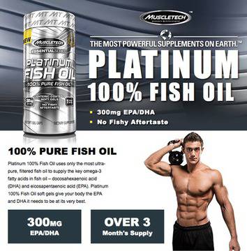 MUSCLETECH PLATINUM FISH OIL 100 capsules