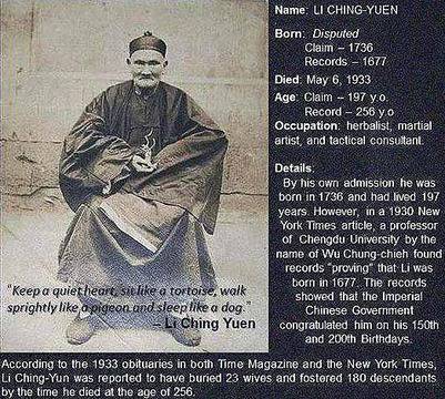 Китайският билкар Ли Чинг-Йен живял 256 години: Вижте тайната на дълголетието му