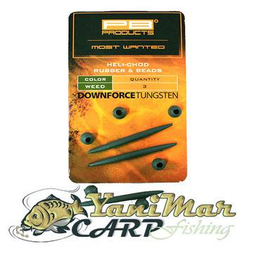 Шлаухи за риболов PB Products DownforceTungsten Heli-Chod Rubber and Beads