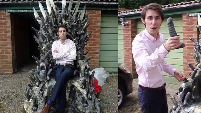 Продават Железния трон, изграден от 200 вибратори