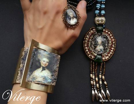 Луксозна винтидж бижутерия с нова изискана колекция за жени от естествени камъни