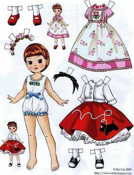 6 ХАРТИЕНИ МОДЕЛИ НА КУКЛИ