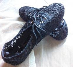 Разпродажба PRIMARK ATMOSPHERE – ОБУВКИ черна дантела