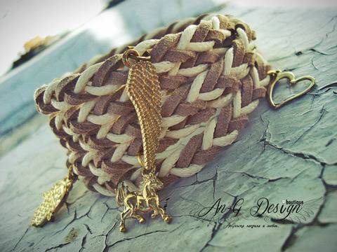 Нов Модел Boho Chik Гривна Gold Wing