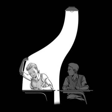 Серия илюстрации ни въвежда в света на оптичните илюзии