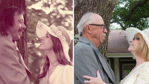 Двойка пресъздава сватебните си снимки отпреди 40 години