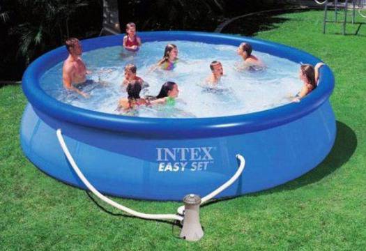 БАСЕЙН INTEX AGP-ИЗИ СЕТ 457 х 107 СМ, С ФИЛТЪРНА ПОМПА