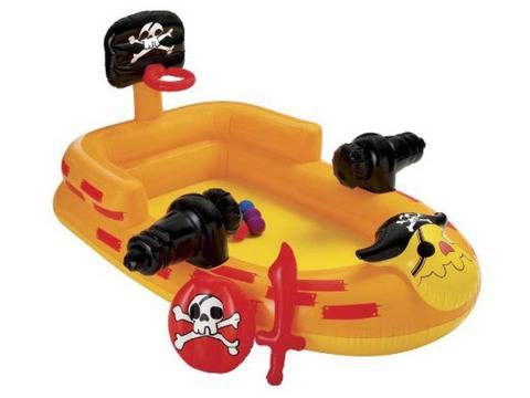 НАДУВАЕМ ДЕТСКИ ПИРАТСКИ КОРАБ ЗА ИГРА С ТОПКИ