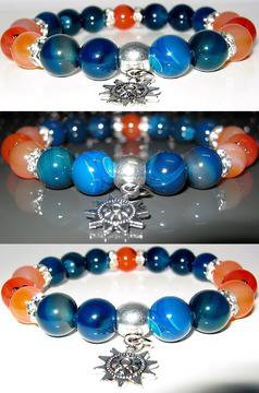 Гривна от естествени камъни Ахат