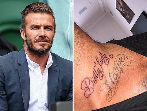 Тату-мания: Дейвид Бекъм с нова татуировка