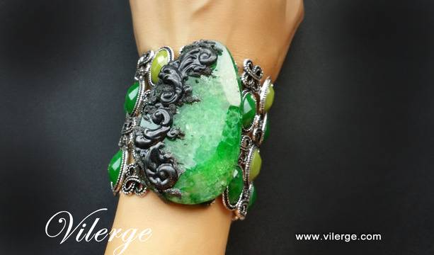 Винтидж бижута и гривни с естествени камъни за стилни жени бижута ВИЛЕРЖЕ© подарък празник