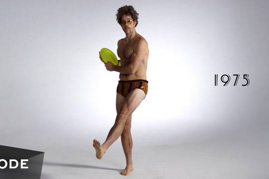 Еволюцията на мъжкия бански в три минути