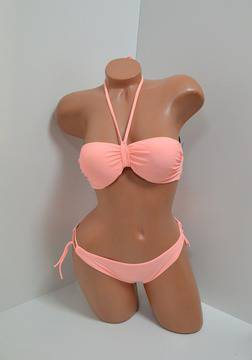 Дамски бански в прасковен цвят