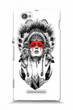 Заден предпазен капак за Sony Xperia M Черно бели чувства