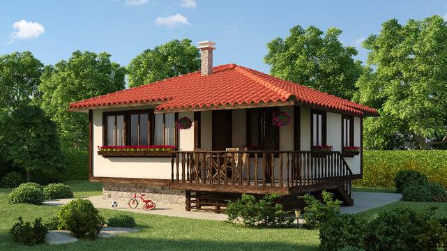 Мира 60 – Едноетажна къща – Архитектурни идеи за къщи и вили – Готови проекти на къщи и вили