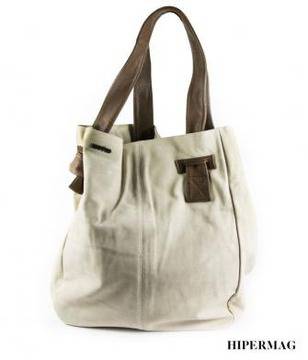 Дизайнерска дамска чанта в бежово