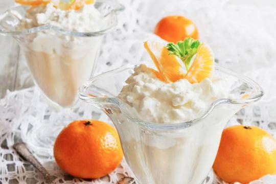 Крем от маскарпоне с мандарини