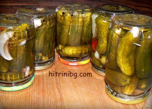 кисели краставички за зимата