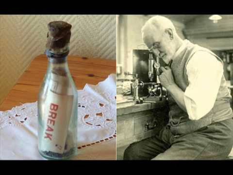 Намериха най-старото писмо в бутилка