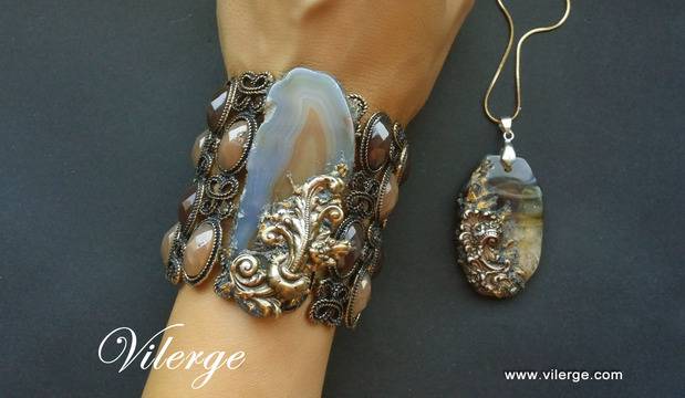 Топ луксозна винтидж колекция есен зима с изискани бижута от естествени камъни подарък За жени