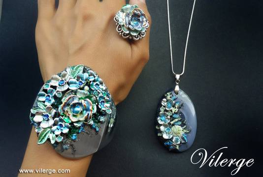 Топ лукс винтидж колекция есен зима от стилни бижута за жени естествени камъни подарък празник