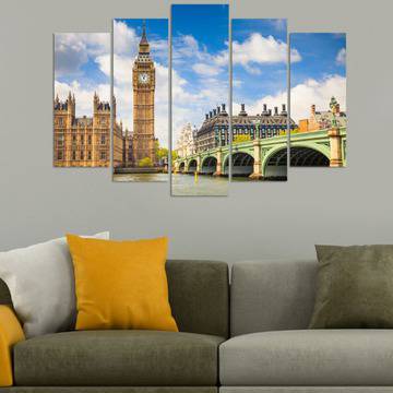 Декоративно пано за стена с изглед на дневен Лондон VH-579