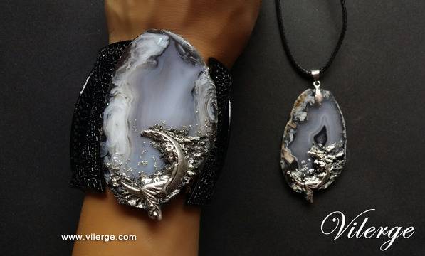 Луксозни бижута с естествени камъни подаръци за Коледа и нова година от стилна женска бижутерия жени