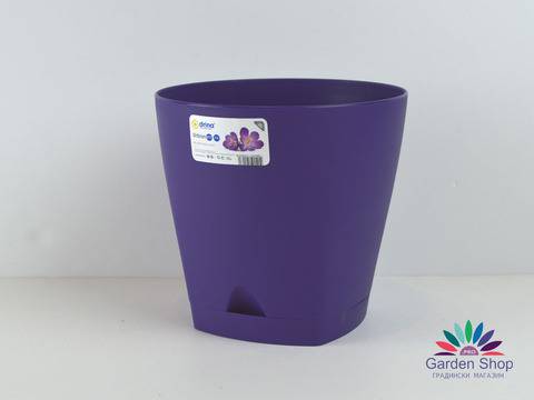 Стилна саксия за лавандула и подправки – Лилава Джина