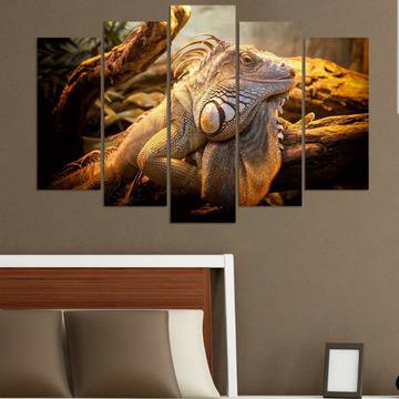 Декоративно пано за стена с екзотична игуана VH-580