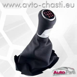 Топка за скоростен лост с кожен маншон за Seat Leon 1P