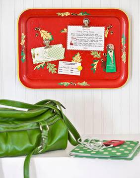 TIME 4 DESIGN: Направи си сам дъска за съобщения от стар поднос