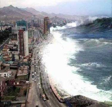 Мощно земетресение в Чили, цунами с височина над три метра е заляло крайбрежието