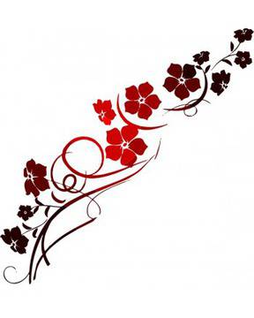 Стикер за стена – флорал