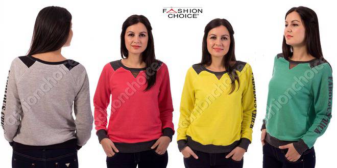 Българска памучна блуза плетиво Fabolous в четири цвята