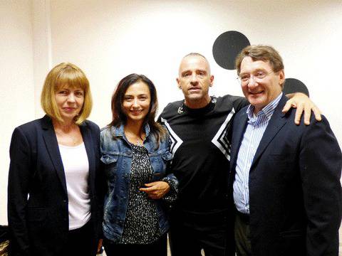 Ерос Рамацоти се срещна с кмета на София Йорданка Фандъкова преди концерта