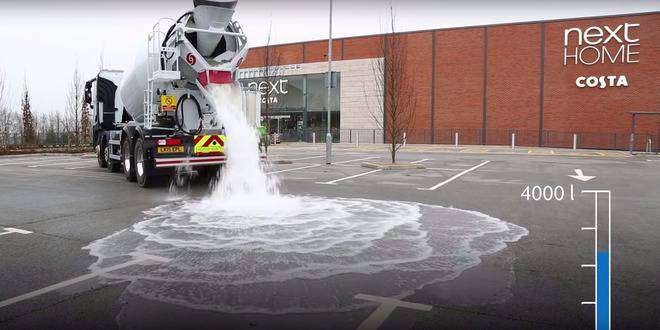 Изобретиха „жаден“ асфалт, който да се бори с големите локви на пътя (видео)