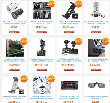 Авто аксесоари, авто електроника, полезни неща за шофьори от TinyDeal с отстъпка до 53%