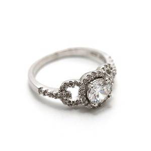 Сребърен пръстен Glamour Night с циркони