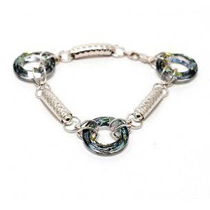 Сребърна гривна Silverbox 1804, с австрийски кристал