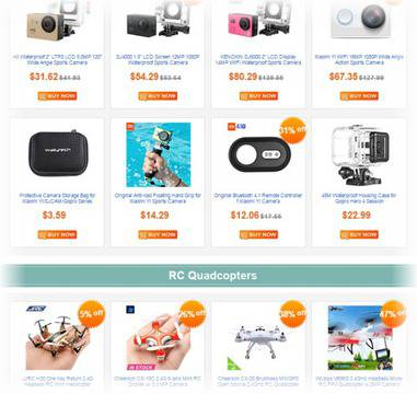 Екшън камери, дрони, радио модели и аксесоари с ниски цени. Пазаруване от TinyDeal, мнения, съвети, коментари