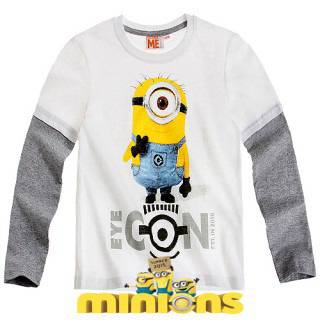 Детска блуза с Миньоните бяла