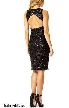 Блестяща Вечерна Къса Черна Рокличка Супер Секси